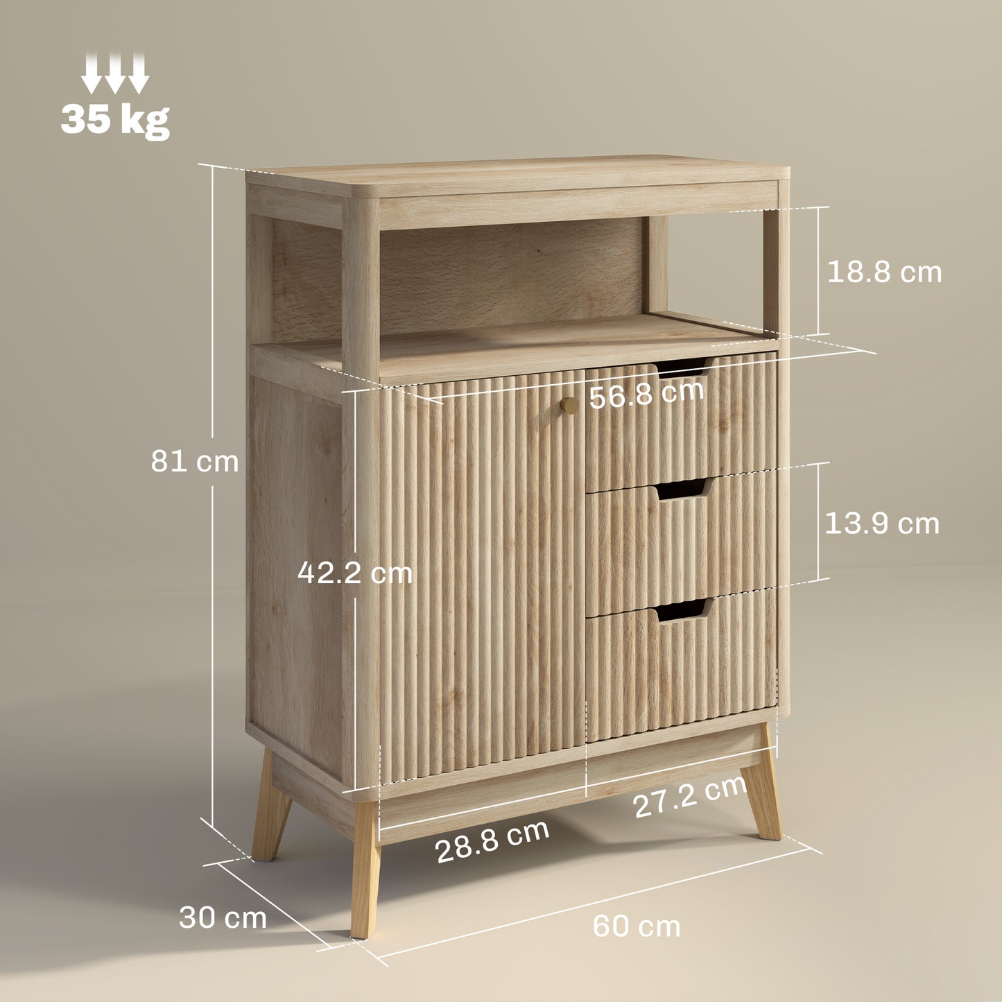 Modern Sideboard Storage Cabinet for Living Room Dining Room Bedroom