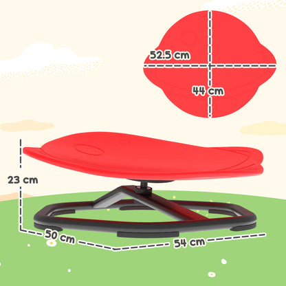 Planet-Shaped Kids Swivel Chair, Sensory Spinning Chair, Red
