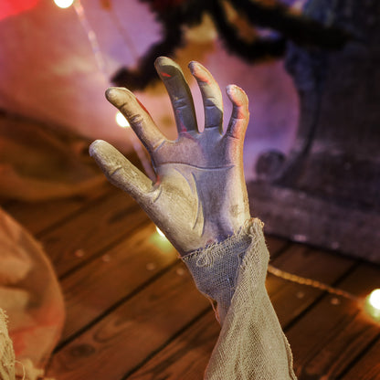 Life Size Halloween Animated Crawling Mummy with Glowing LED Eyes