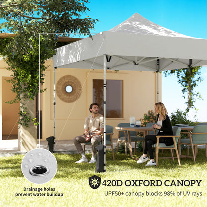3 x 3 m Heavy Duty Pop Up Gazebo with Sides, UPF50+ Marquee Gazebo