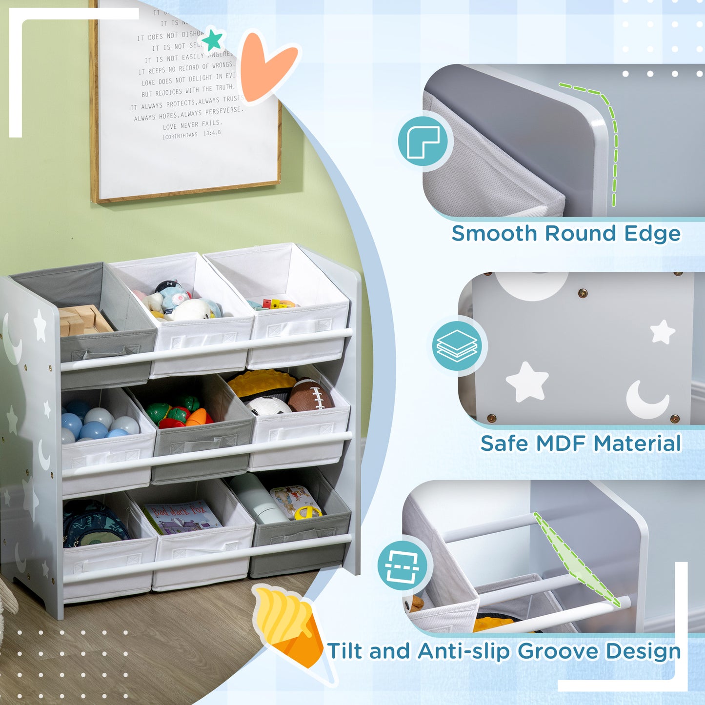 Kids Storage Rack