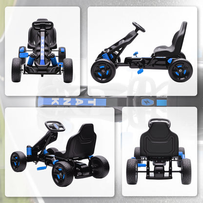 Pedal Go Kart with Automatic Clutch, for Ages 3-6 Years, Blue