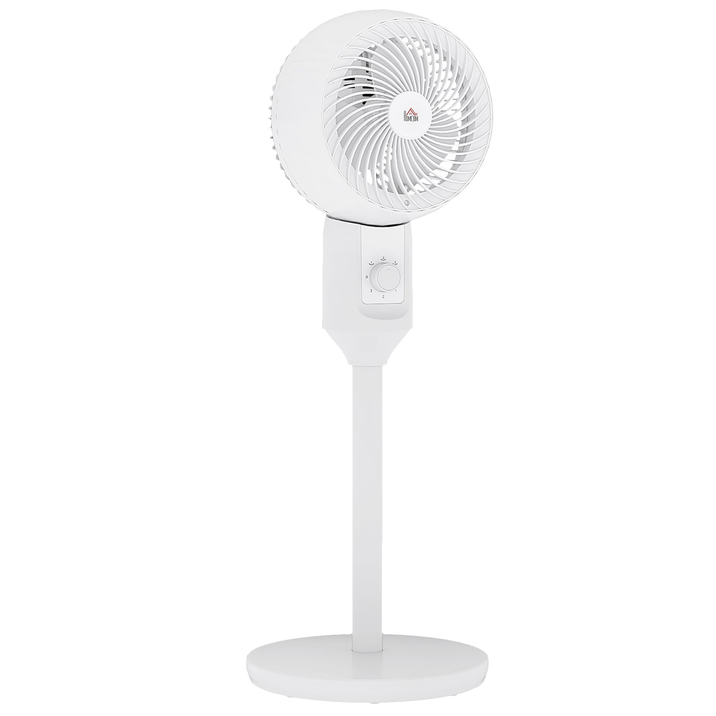 9 Inch Air Circulator Fan 70° Oscillation Carry Handle Black White