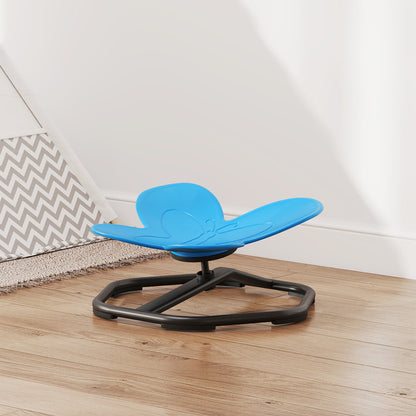 Butterfly-Shaped Kids Swivel Chair, Sensory Spinning Chair, Blue