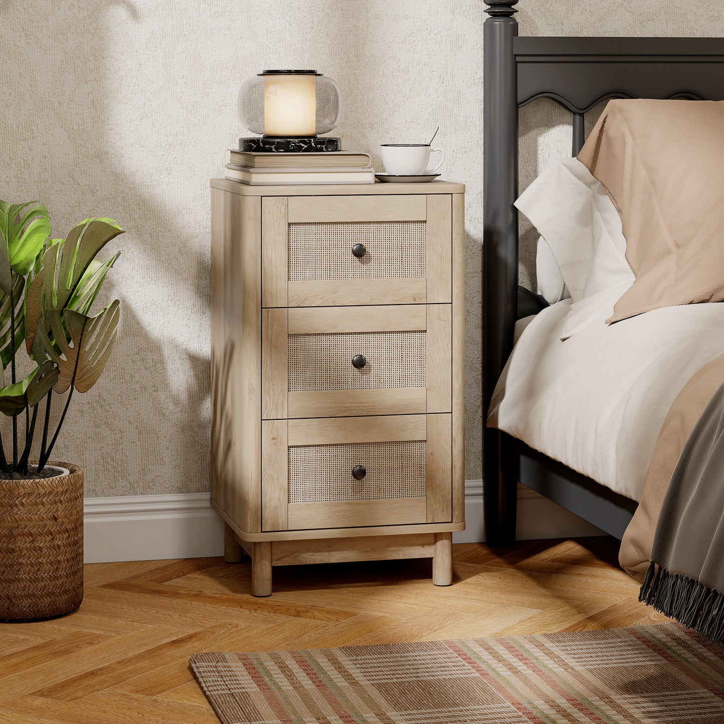 3 Drawer Chest of Drawers, Storage Unit for Living Room, Oak