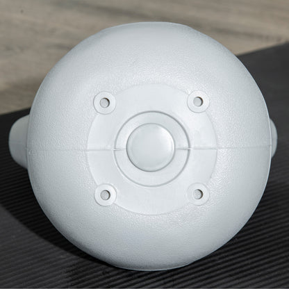 2kg Kettle Bell with Handle for Home Gym, Pink and Grey