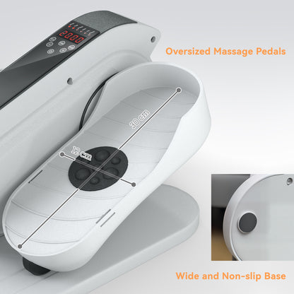 Under Desk Elliptical Machine Pedal Exerciser w/ 10 Speeds, White