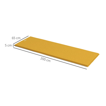 Self-Inflating Single Sleeping Pad Air Bed with Carry Bag, Khaki