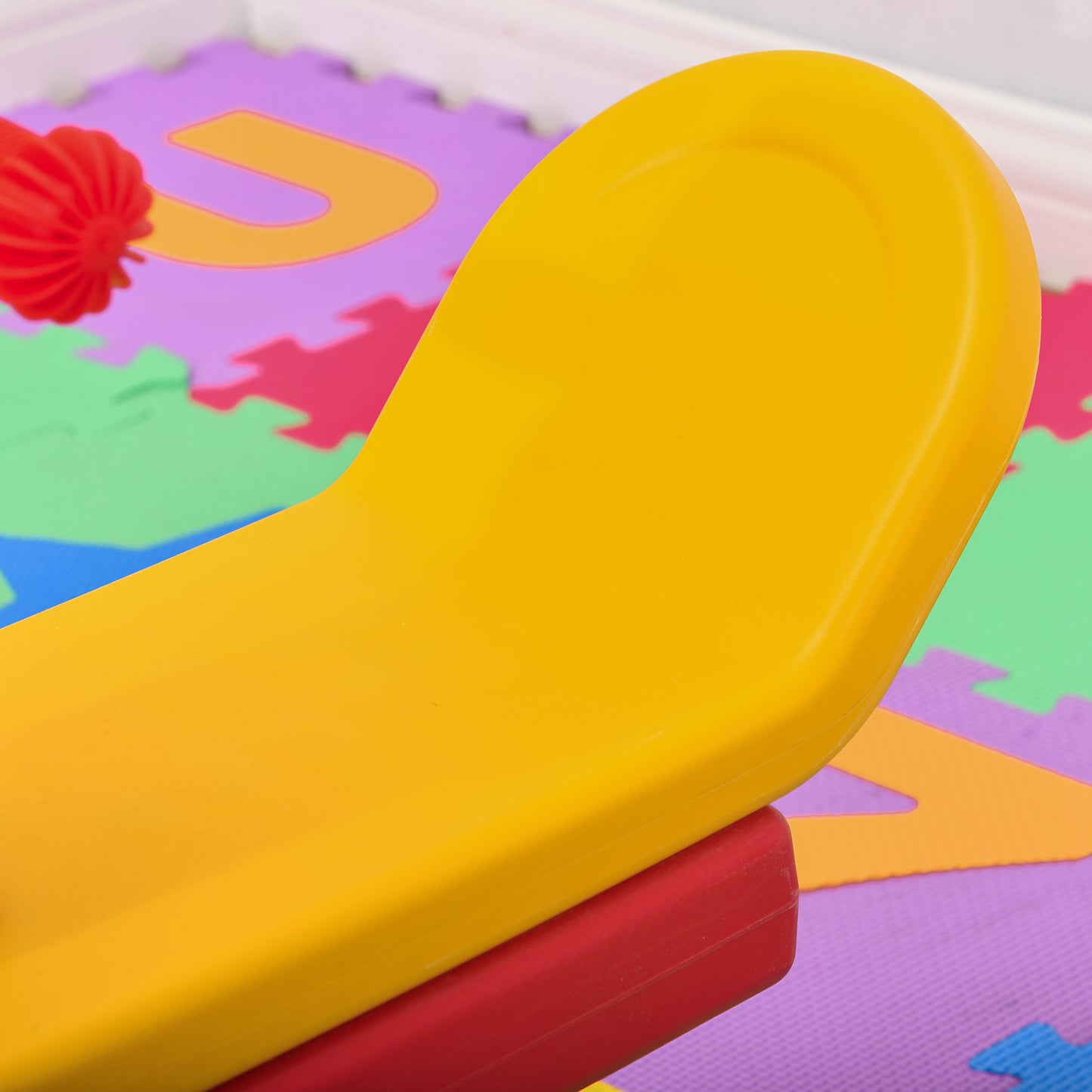 Kids Seesaw Safe Teeter Totter 2 Seats with Easy-Grip Handles Multicolor