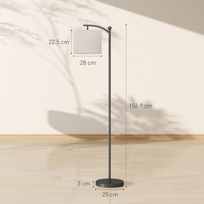 LED Floor Lamp with Dimmable Colours Temperature & Brightness, Black