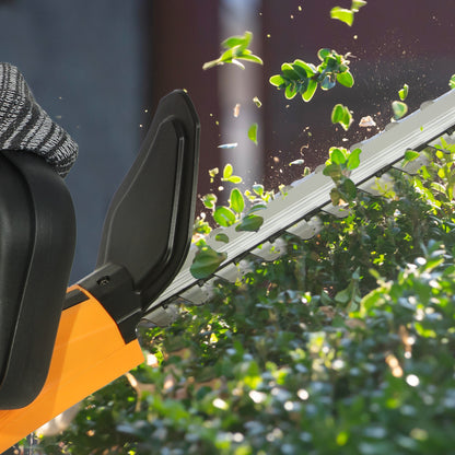 Cordless Hedge Trimmer with Brushless Motor, Orange