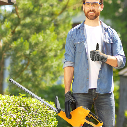 Cordless Hedge Trimmer with Brushless Motor, Orange