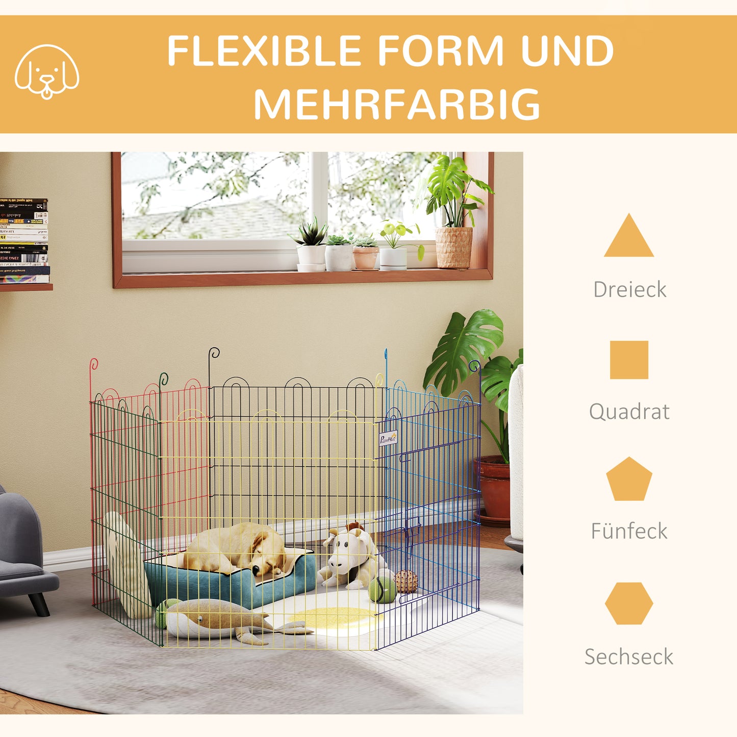 Pet Playpen Dog Puppy Crate Kennel w/ Door