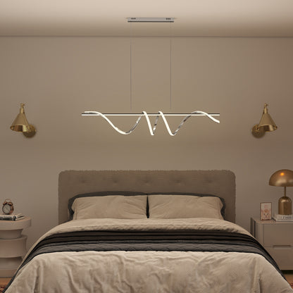 Pendant Light, Ceiling Light with 3 Colour Temperatures, Silver Tone