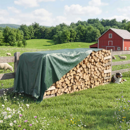 3 x 4m Waterproof Tarpaulin, 90GSM Tear-Resistant PE Tarp