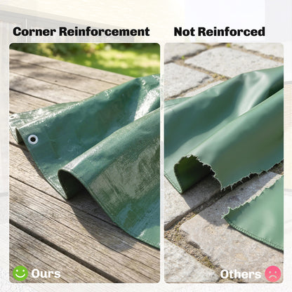 3 x 4m Waterproof Tarpaulin, 90GSM Tear-Resistant PE Tarp