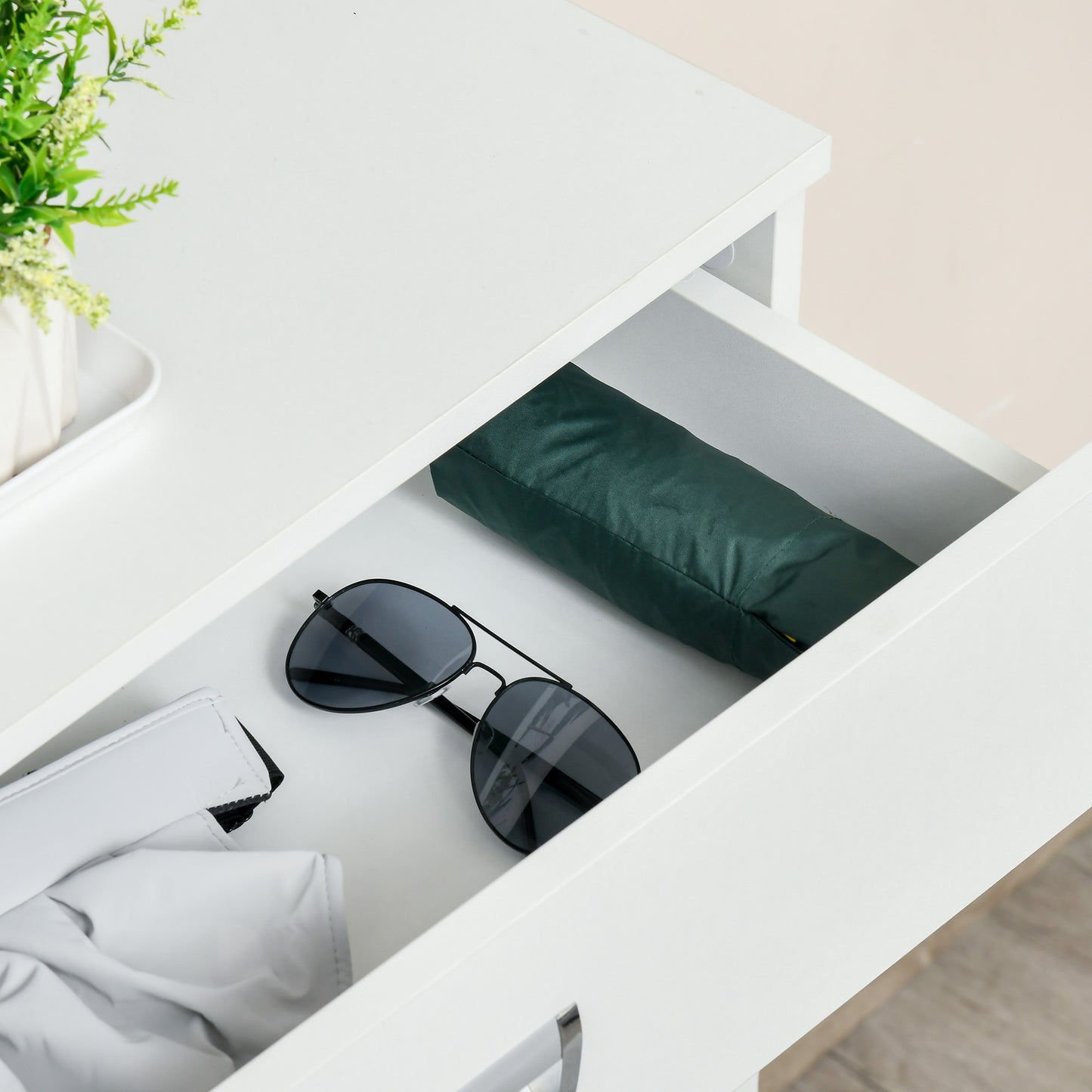 Tipping Shoe Cabinet Hall Organizer with Flip Drawers for Entry 16 Pairs