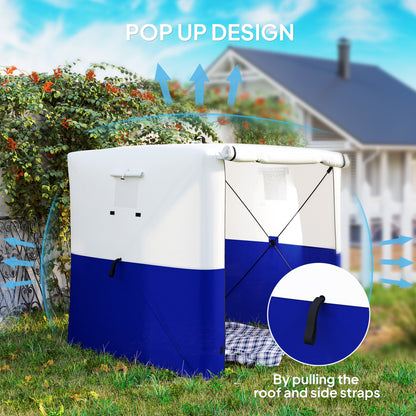 2 x 2m Pop Up Gazebo with Sides Easy up Party Tent, Blue
