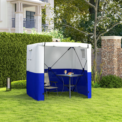 2 x 2m Pop Up Gazebo with Sides Easy up Party Tent, Blue