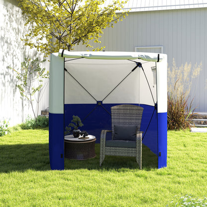 2 x 2m Pop Up Gazebo with Sides Easy up Party Tent, Blue