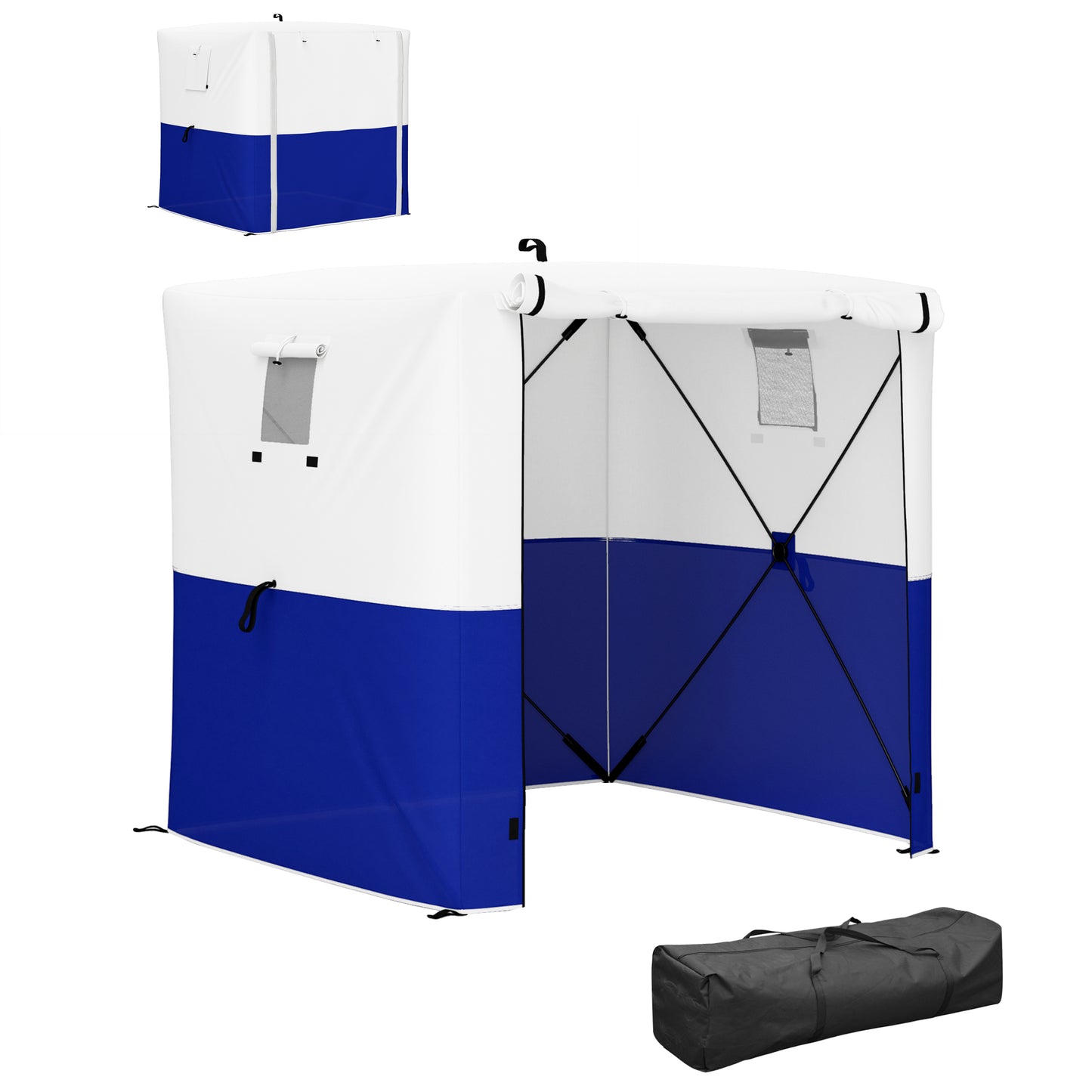 2 x 2m Pop Up Gazebo with Sides Easy up Party Tent, Blue