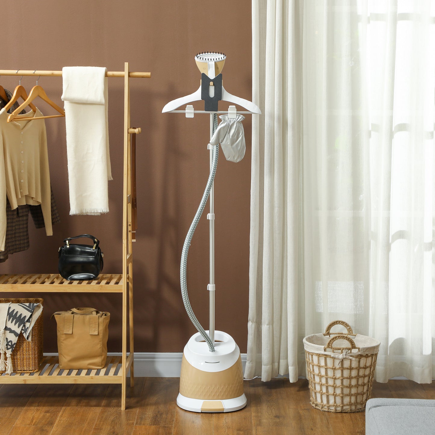 Clothes Steamer, Garment Steamer Clothing Wrinkle Remover, Gold Tone