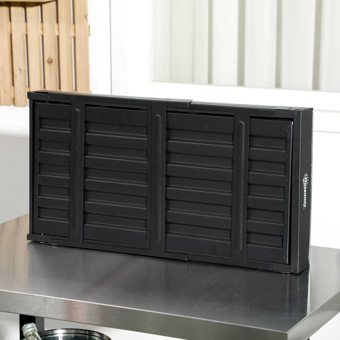Portable Charcoal Grill with Pull-Out Charcoal Basin