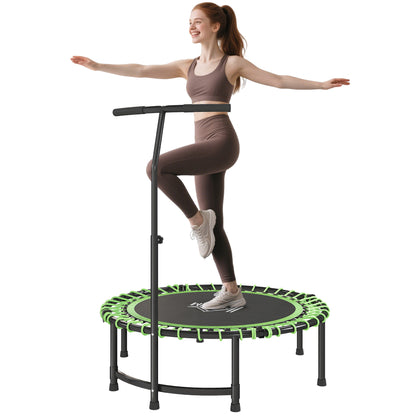 Trampoline Outdoor Bouncer Jumper Adjustable Handle, Green