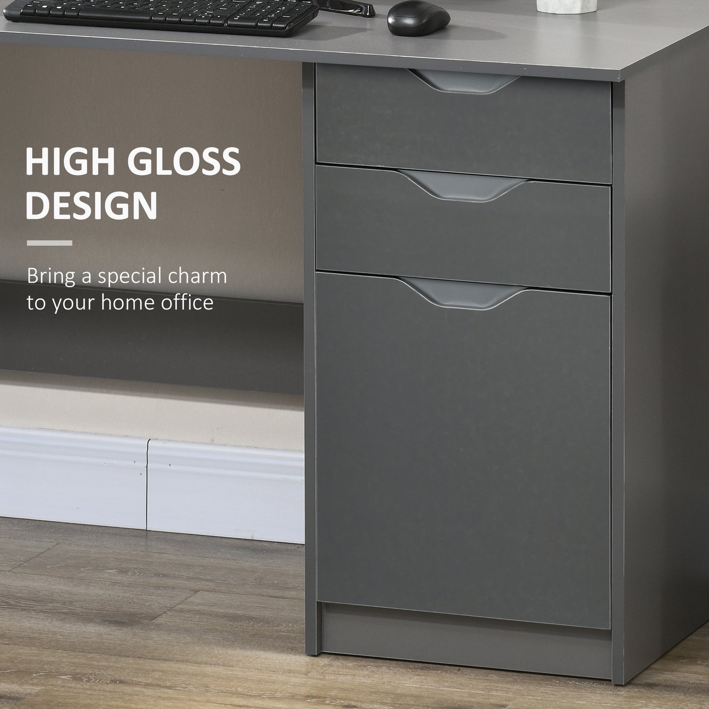 Desk with Shelves