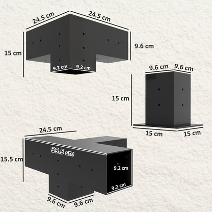 Pergola Kit, Pergola Brackets with 3-Way & 4-Way Corner Brackets