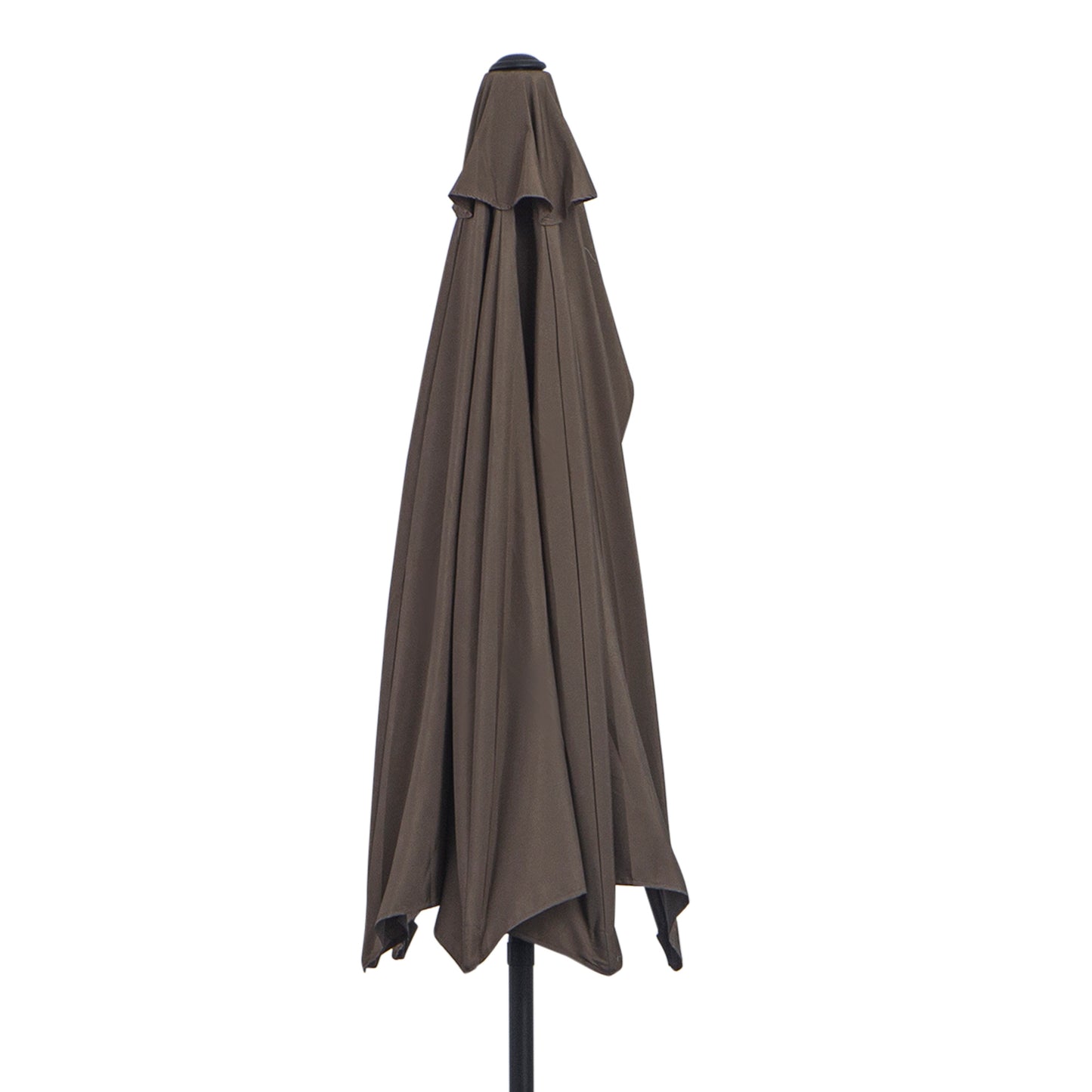 2.7m Metal Frame Garden Furniture Parasol Half Round Umbrella