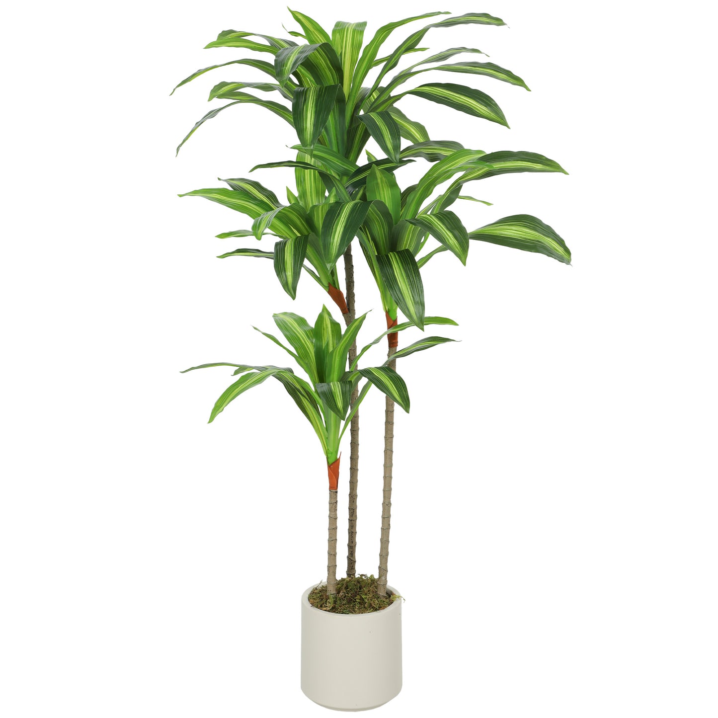 120cm Artificial Dracaena Tree with Bendable Trunks for Home Decor