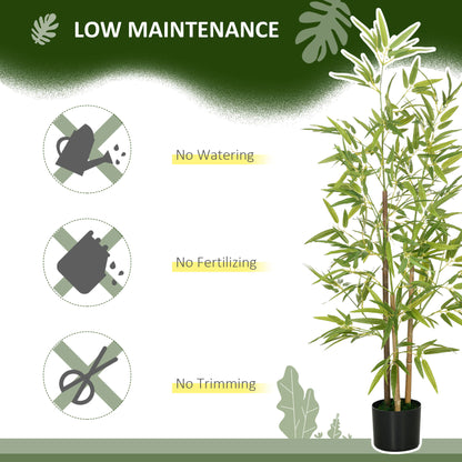 Artificial Plant Bamboo Artificial Tree Height 120 cm with Pot