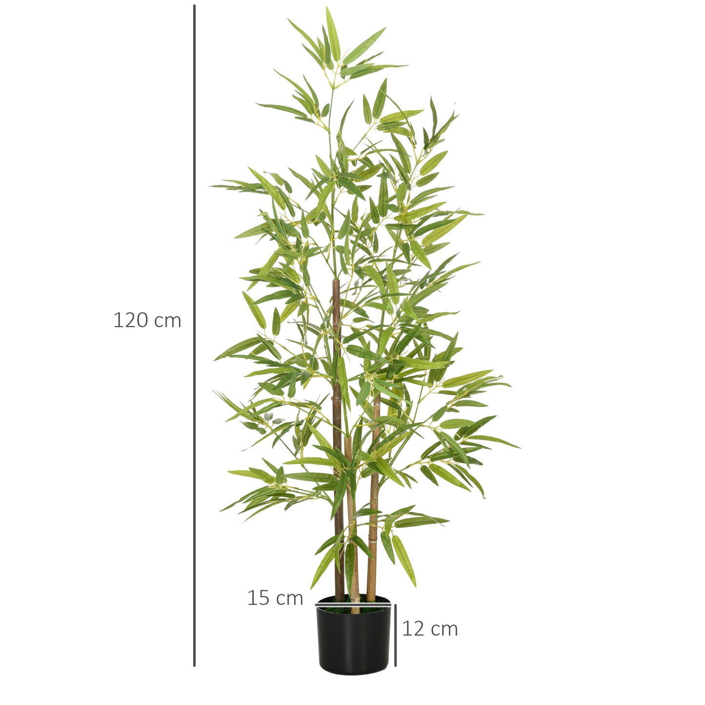 Artificial Plant Bamboo Artificial Tree Height 120 cm with Pot
