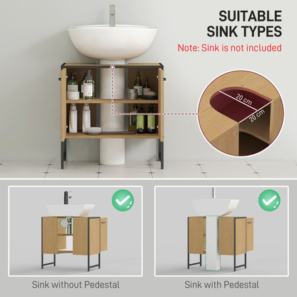 Bathroom Under Sink Cabinet for Basin without or with Pedestal Nature