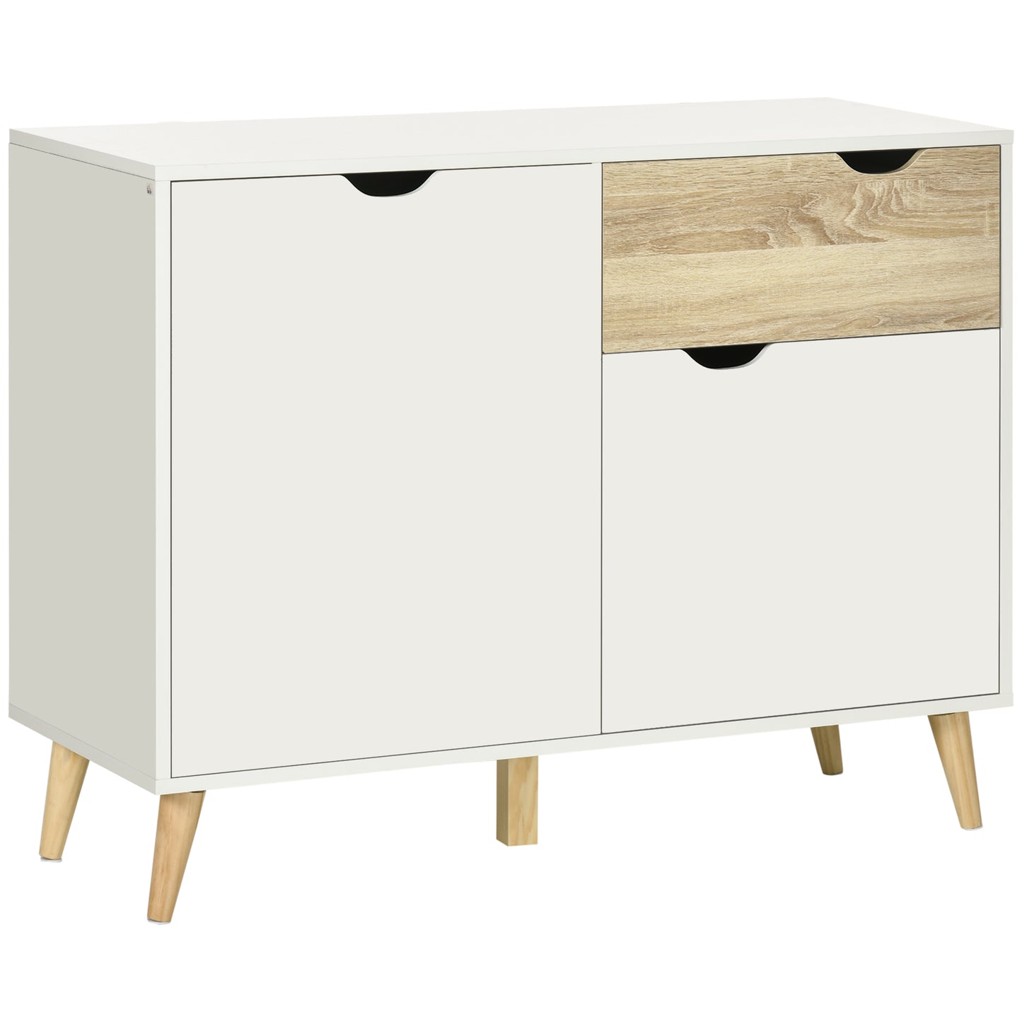 Free Standing Sideboard Storage Cabinet, Accent Cupboard with Drawer