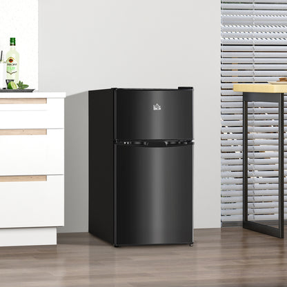 88L Small Fridge Freezer with 5-Setting Thermostat, Inner Light