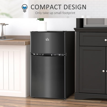 88L Small Fridge Freezer with 5-Setting Thermostat, Inner Light