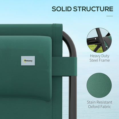 Zero Gravity Lounger Folding Recliner Chair w/ Cup Holder Green