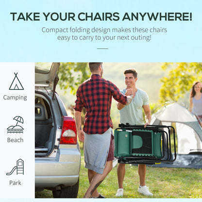 Zero Gravity Lounger Folding Recliner Chair w/ Cup Holder Green