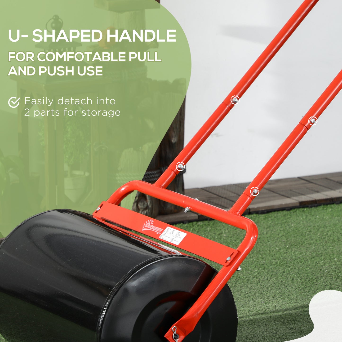 Combination Push w/ 38L Sand or Water Garden Red