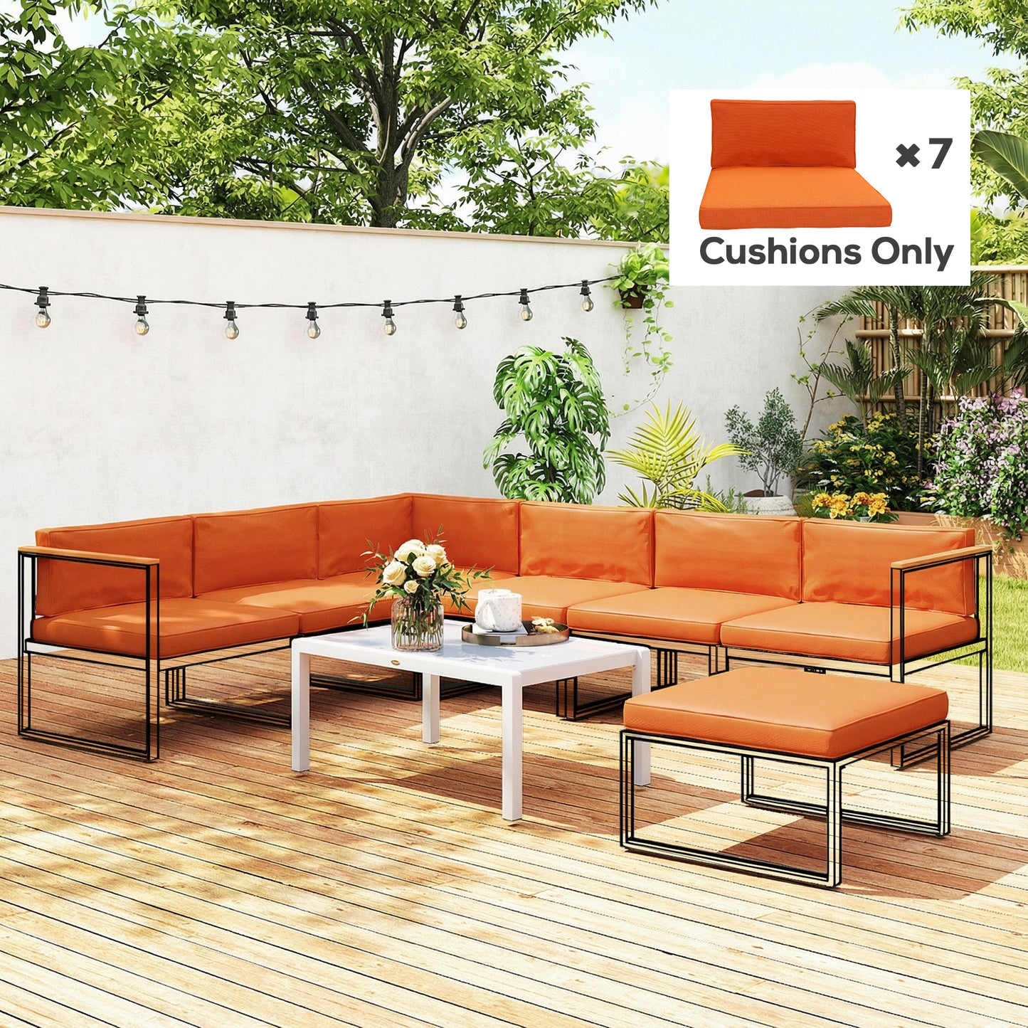 Replacement Cushions for Outdoor Furniture Garden Seat Cushion Pad