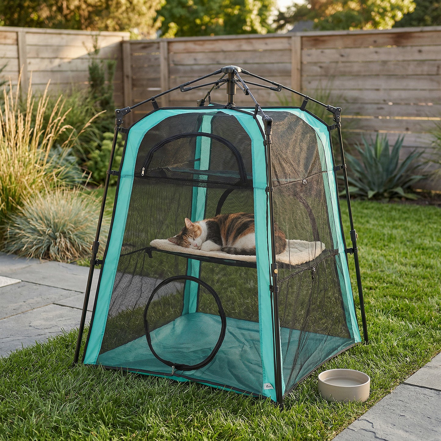 3-Tier Cat Tent, Portable Pet Tent for Indoor Outdoor
