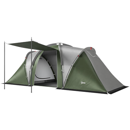 Family Camping Tent 3000mm Waterproof 8-12 Person Green