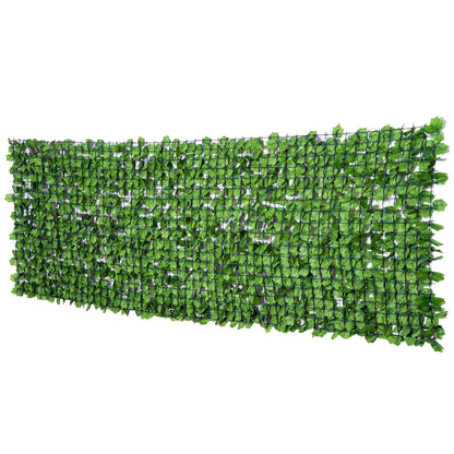 Decorative Trellis with Artificial Leaves, 3 x 1m, Ivy Leaves