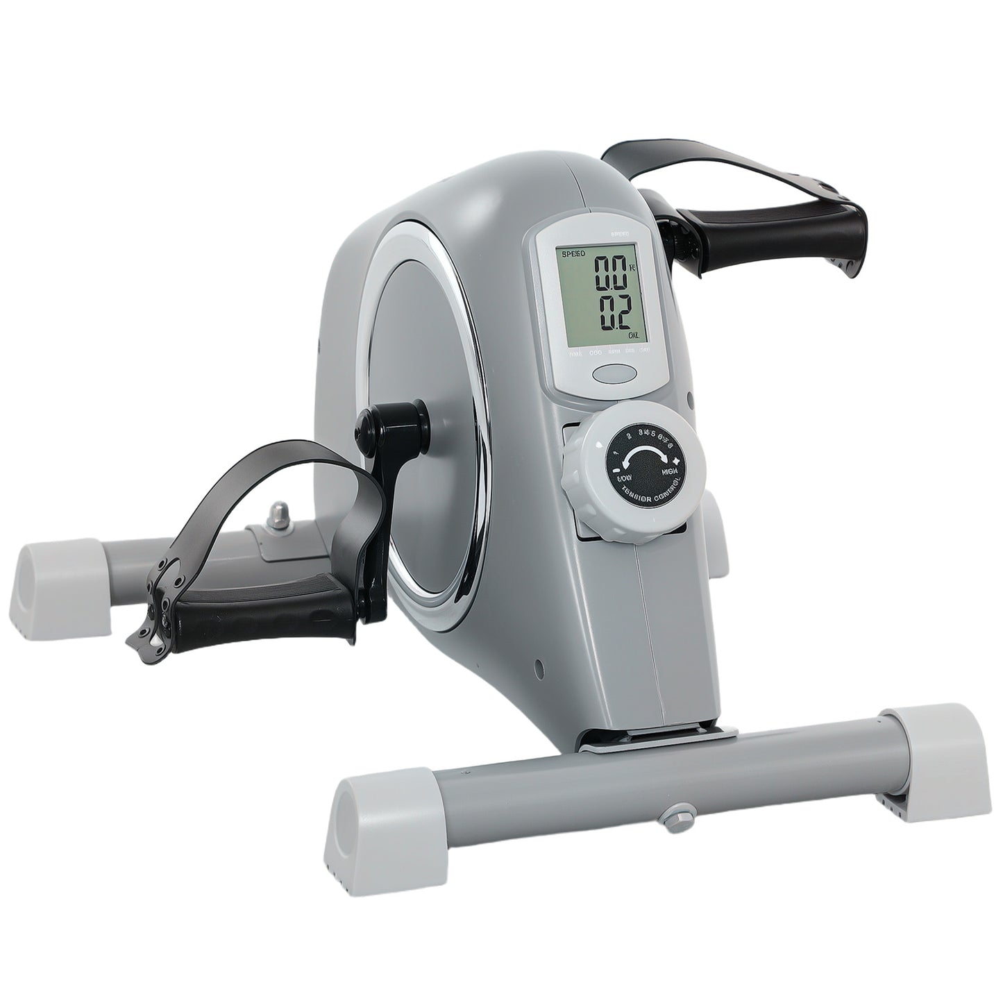 Pedal Exerciser with 8-Level Magnetic Resistance, Grey
