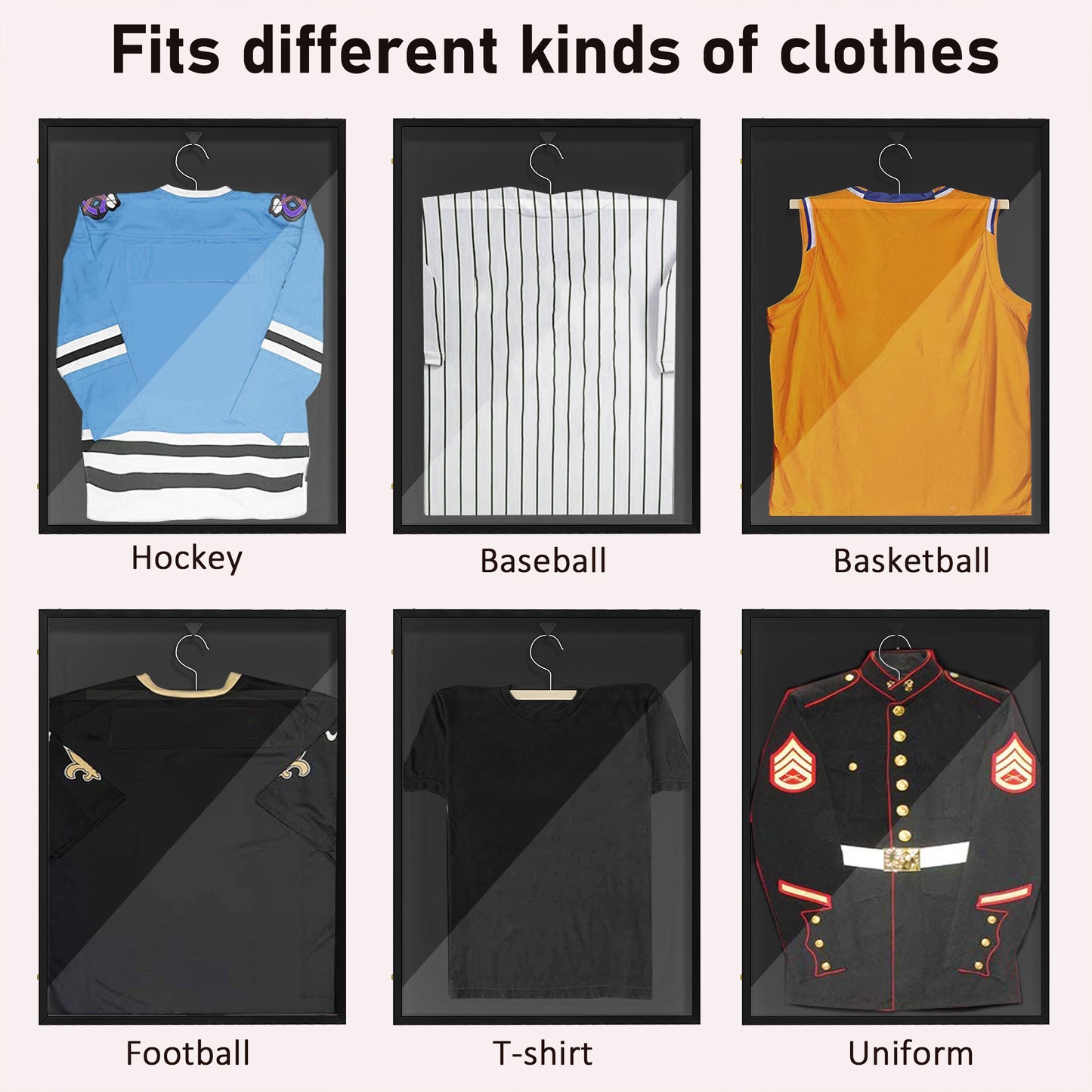 Football Shirt Frame with UV Protection Acrylic Panel, 60 x 80 cm