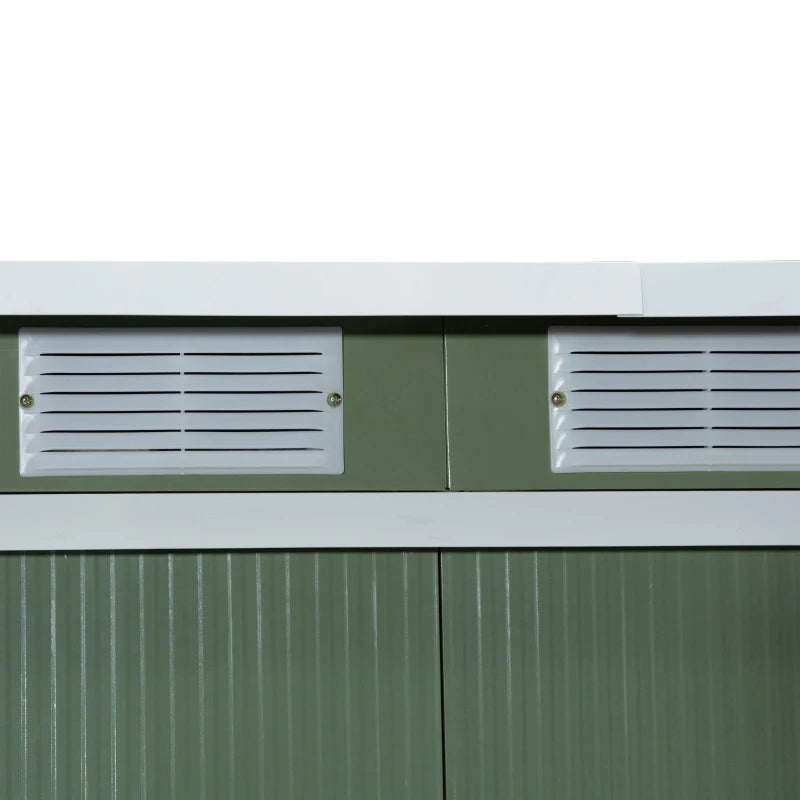 9x4ft Garden Storage Shed Green