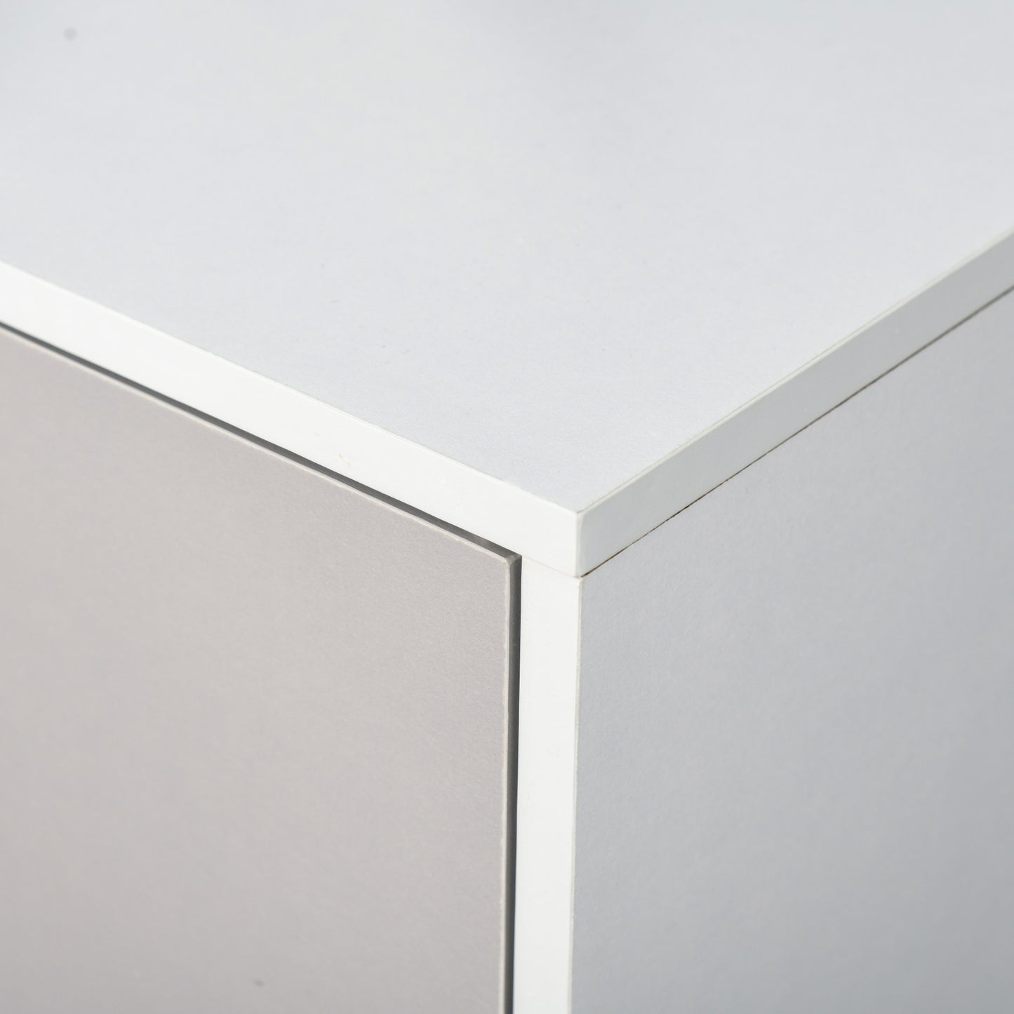 Bookcase, Display Cabinet with 6 Storage Cubes for Living Room Grey