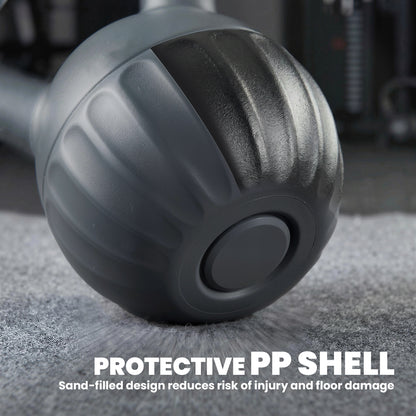 Kettlebell with Non-Slip Handle 10 kg Grey